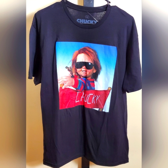 Chucky Adult Unisex Graphic Short Sleeve T-Shirt Size Large - Picture 2 of 4